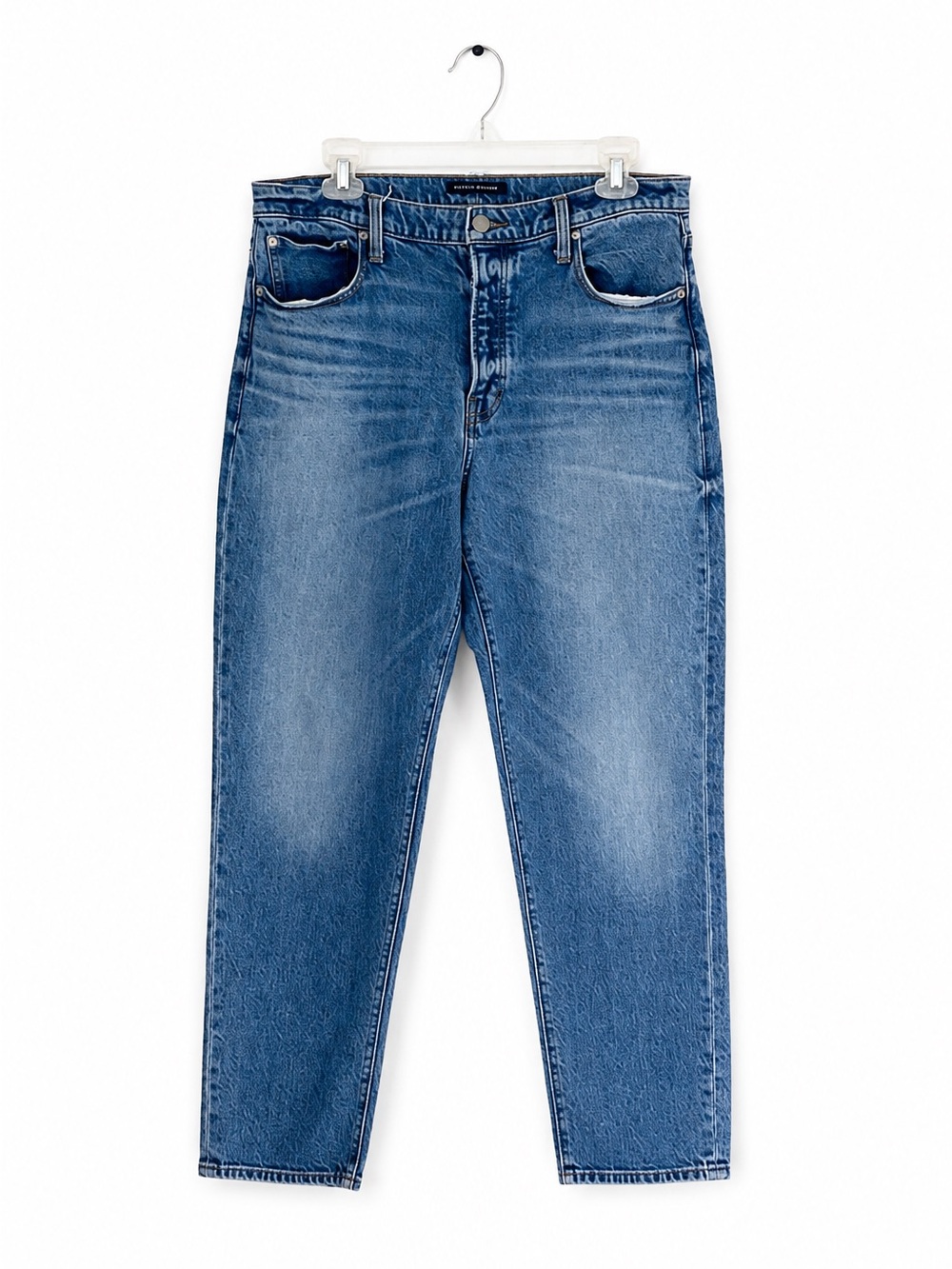 Lucky Brand Drew Mom Jean High Rise Ankle Fit Women's 8/29 Blue Distressed Denim
